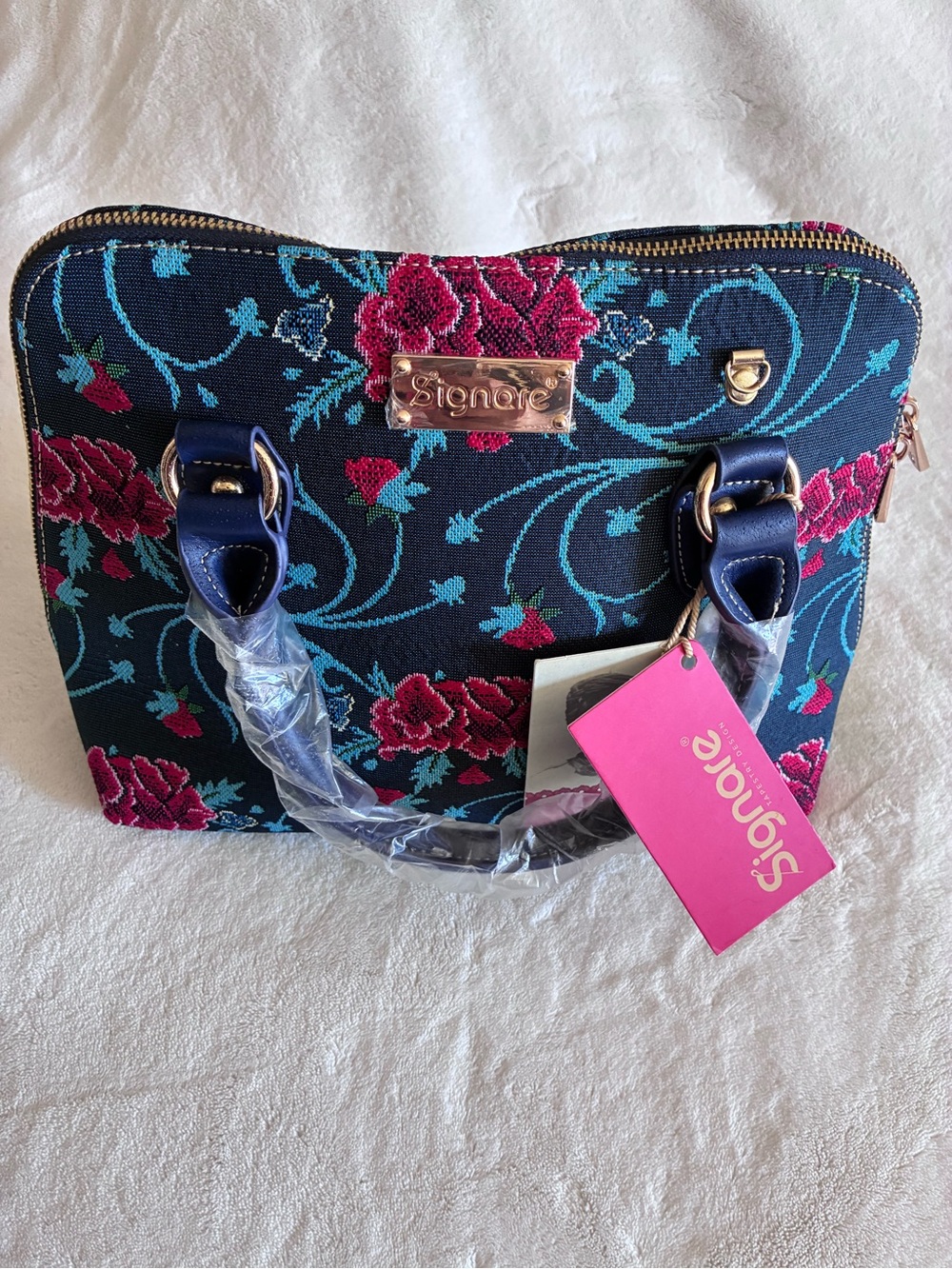 Signare Floral Frida Kahlo Satchel Embroidery Bag Purchased In Italy 🇮🇹